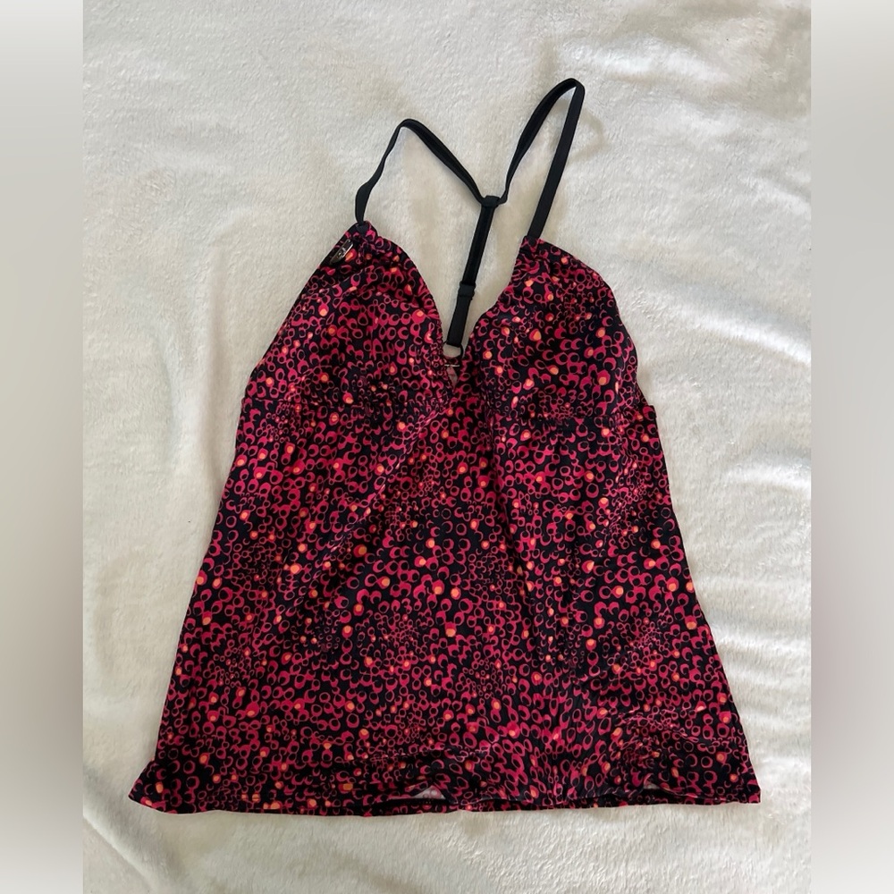 EUC Lole Fuchsia and Black Swim Camisole